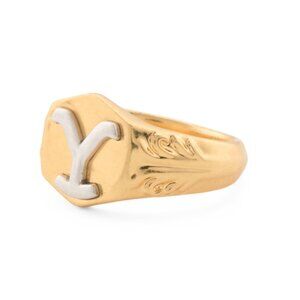KENDRA SCOTT Gold Gold Plated Beth Band Ring